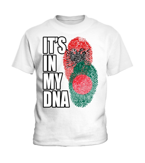 Albanian And Bangladeshi Mix Heritage DNA Flag Kids T-Shirt