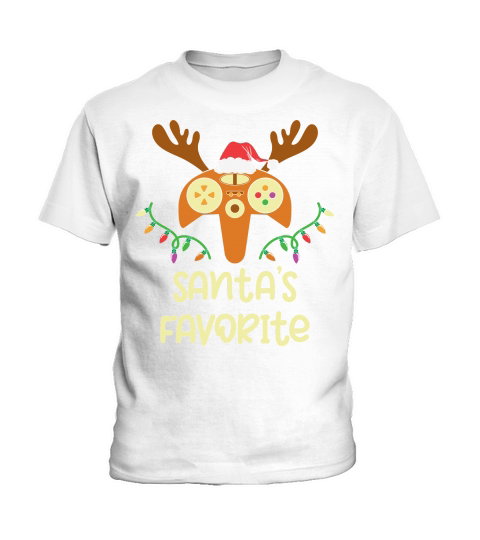 Christmas Sport Santas Favorite Tennis Kids T-Shirt