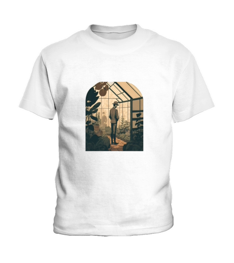 Greenhouse Allotment Garden Vintage Greenhouse Kids T-Shirt