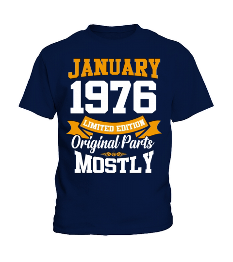 January 1976 Limited Edition Birthday Present Kids T-Shirt