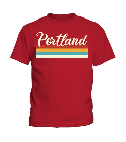 Portland - Oregon - Retro - Vintage United States Kids T-Shirt