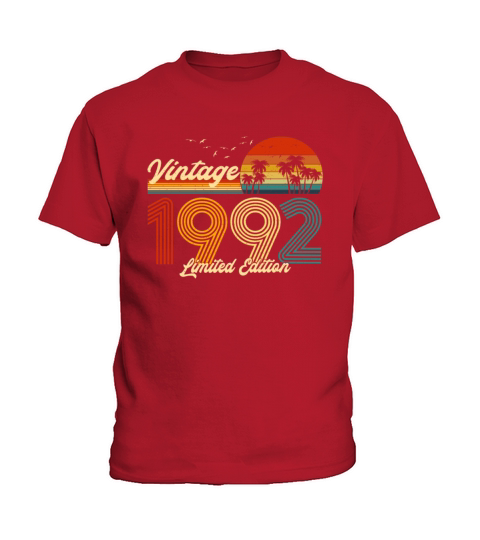 Vintage 1992 Limited Edition Gift for Birthday Kids T-Shirt