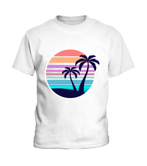Vintage Bolsa Chica California Beach Wave Sunset A Kids T-Shirt