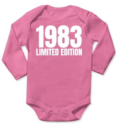 40 Years Vintage 1983 Retro 40th Birthday Long Sleeve Baby One-Piece