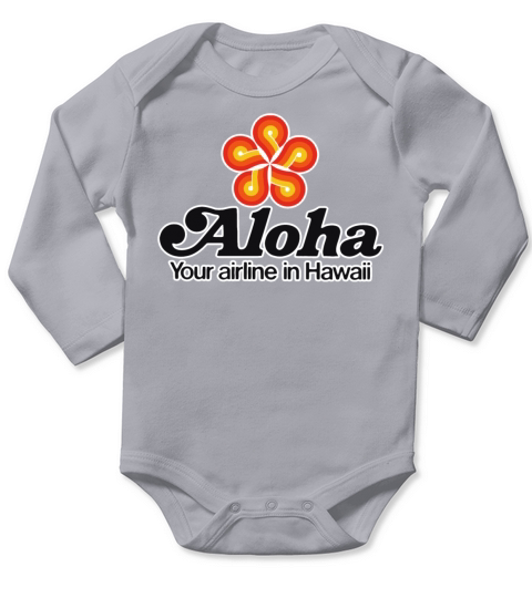 ALOHA AIRLINES Long Sleeve Baby One-Piece