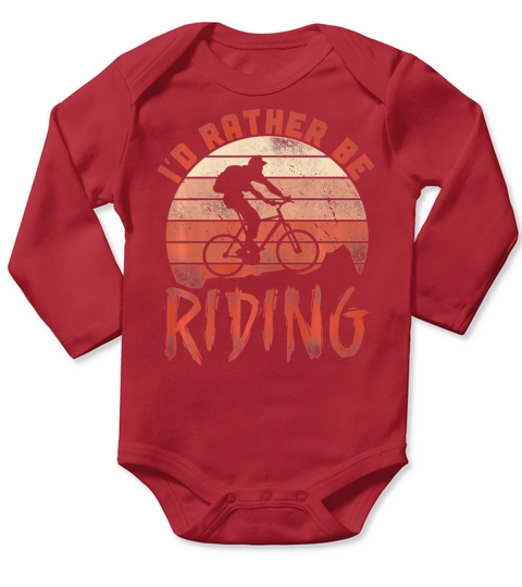 Enduro MTB Mountain Bike Riding Downhill Vintage Long Sleeve Baby One-Piece
