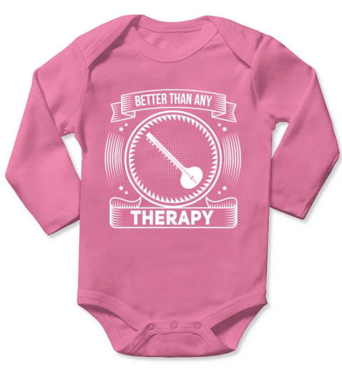 Funny banjo player instrument Long Sleeve Baby One-Piece