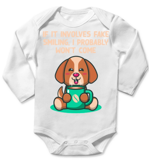 I Probably Wont Come Introvert Sayings Antisocial Long Sleeve Baby One-Piece