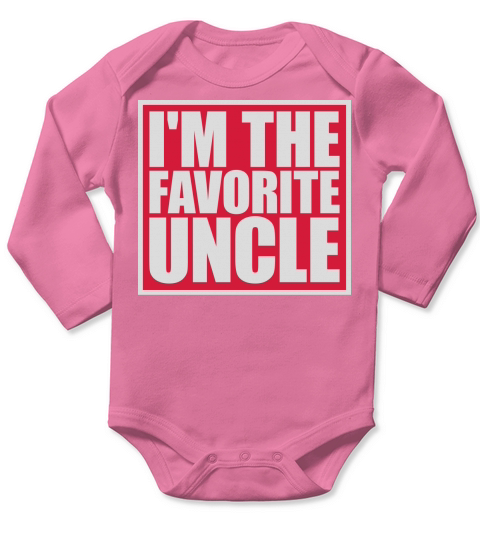 im the favorite uncle Long Sleeve Baby One-Piece