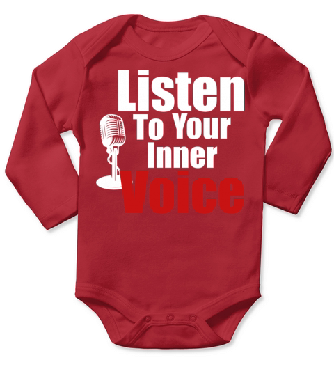 Listen to your inner voice Long Sleeve Baby One-Piece
