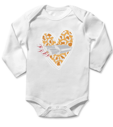 Muffler Love Auto Enthusiast Guy Car Exhaust Leopa Long Sleeve Baby One-Piece