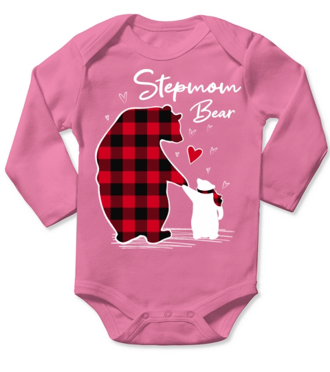 Stepmom Bear Long Sleeve Baby One-Piece