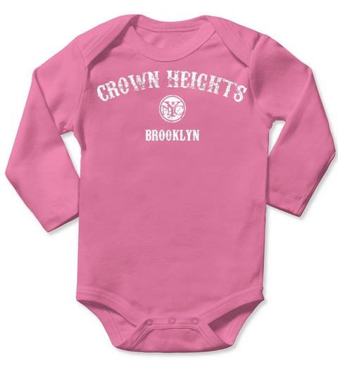 Vintage Crown Heights Brooklyn Long Sleeve Baby One-Piece