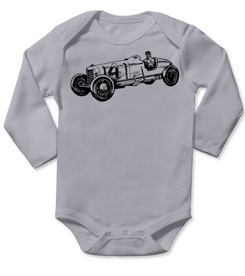 Vintage racing car Long Sleeve Baby One-Piece