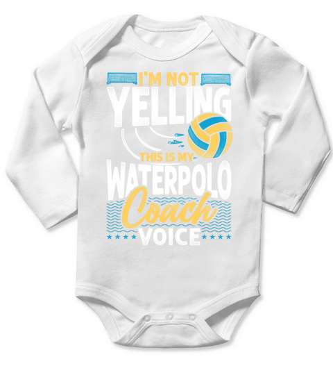 Water Polo Coach Vintage Im Not Long Sleeve Baby One-Piece