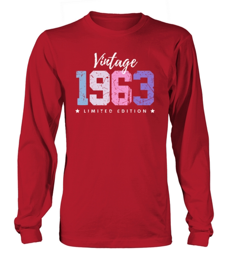 60 Years Vintage 1963 Retro 60th Birthday Long sleeved Unisex