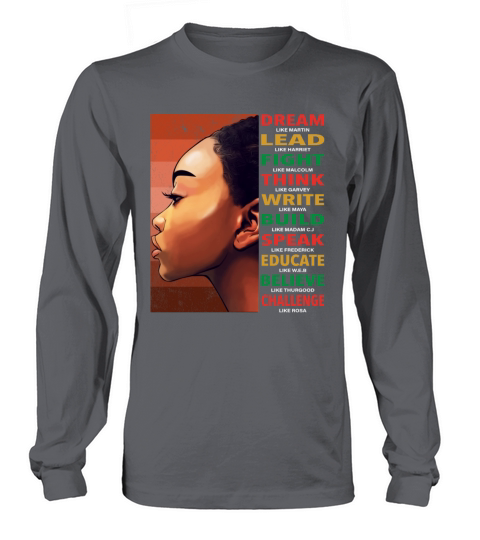 African American Black History Month Long sleeved Unisex