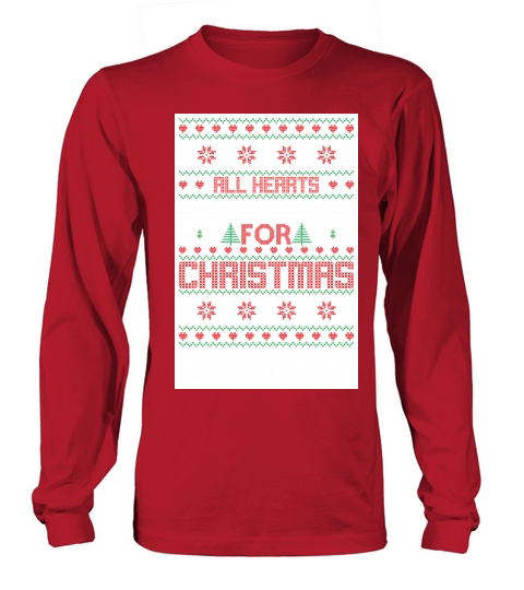 All hearts for christmas Long sleeved Unisex