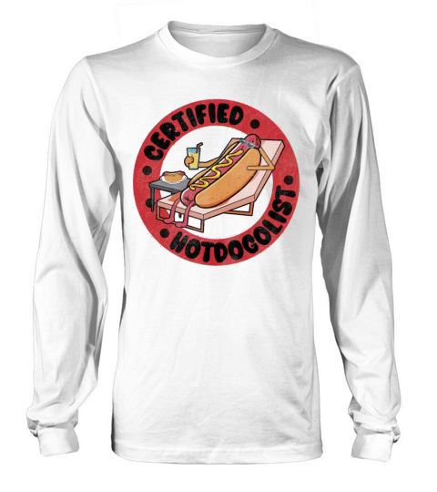 Cool Hot Dog Design For Men Women Boys Sausage Hot Long sleeved Unisex