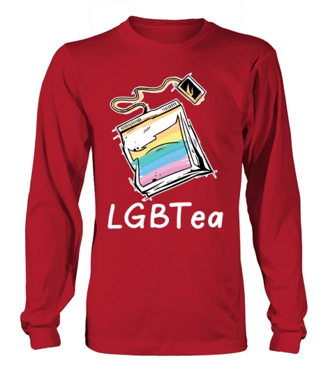 Cute LGBTea Funny Teabag Rainbow Aesthetic Pride M Long sleeved Unisex