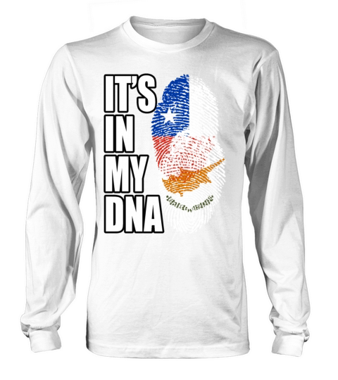 Cypriot And Chilean Mix Heritage DNA Flag Long sleeved Unisex