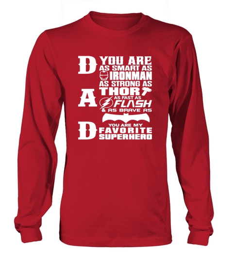 Dad - Superhero - Dad Gifts For Fathers Day Long sleeved Unisex