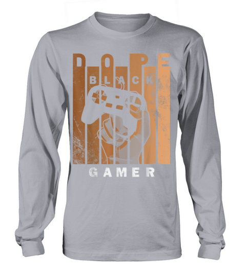 Dope Black Gamer Black histroy month design Long sleeved Unisex