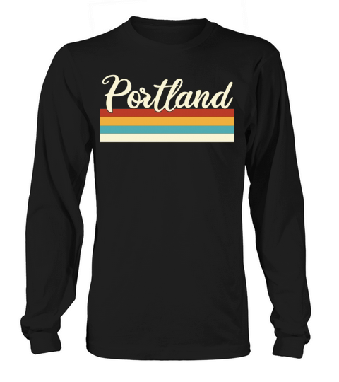 Portland - Oregon - Retro - Vintage United States Long sleeved Unisex