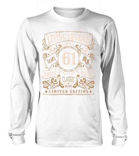 Retro Vintage Birth Whiskey Age 61 Years Old Long sleeved Unisex