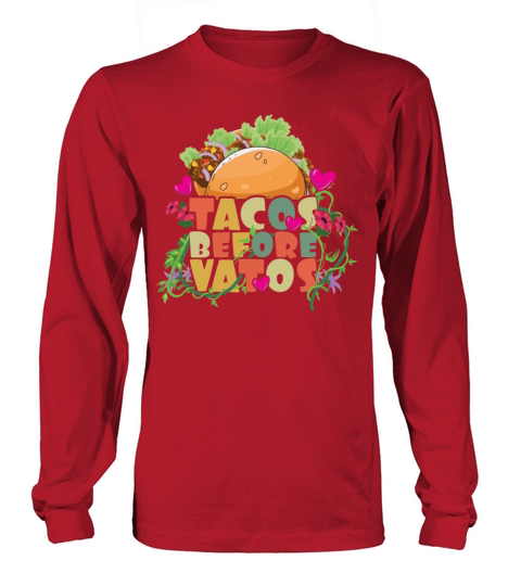 Taco Lover Valentine Quote Hearts Day Valentines Long sleeved Unisex