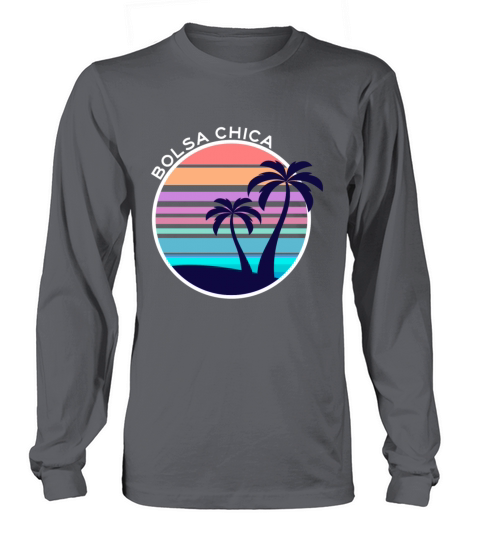 Vintage Bolsa Chica California Beach Wave Sunset A Long sleeved Unisex