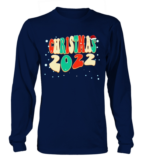 Vintage Wavy Christmas 2022 - Xmas Pj Long sleeved Unisex