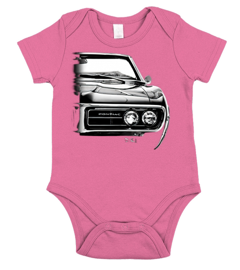 1967 Pontiac Firebird Front Half Grill View Car Short Sleeve Baby One-Piece