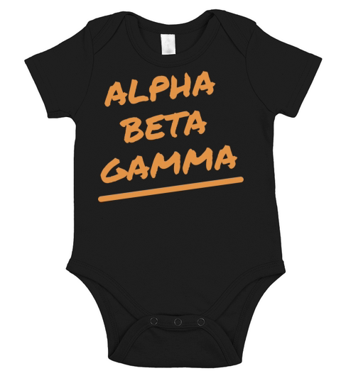 Alpha Beta Gamma Short Sleeve Baby One-Piece