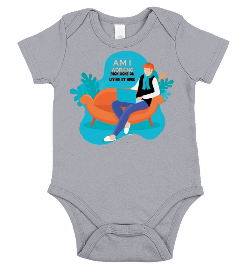 Am I Working From Home Short Sleeve Baby One-Piece