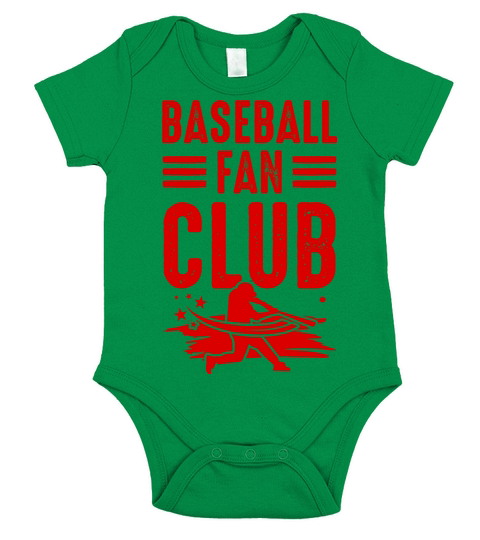 Baseball Fan Club Short Sleeve Baby One-Piece