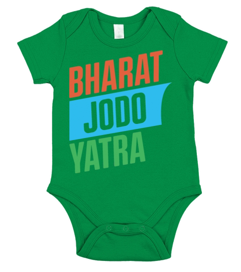 Bharat Jodo Yatra T Shirt Short Sleeve Baby One-Piece