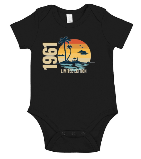 Birthday Limited Edition 1961 Short Sleeve Baby One-Piece