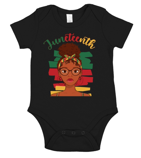 Black History Month African American Juneteenth Short Sleeve Baby One-Piece