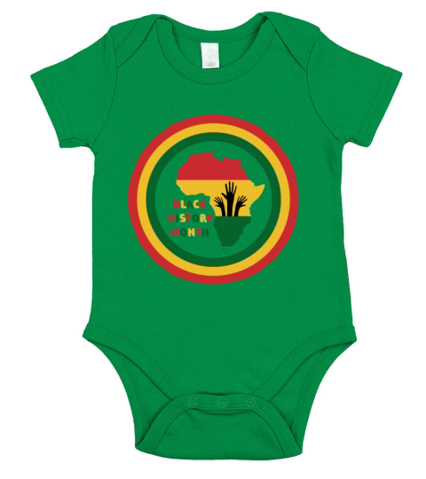 Black History Month T shirt Design Short Sleeve Baby One-Piece