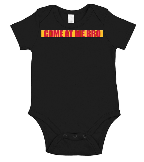 come at me bro Short Sleeve Baby One-Piece
