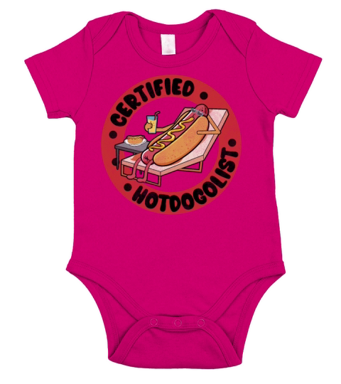 Cool Hot Dog Design For Men Women Boys Sausage Hot Short Sleeve Baby One-Piece