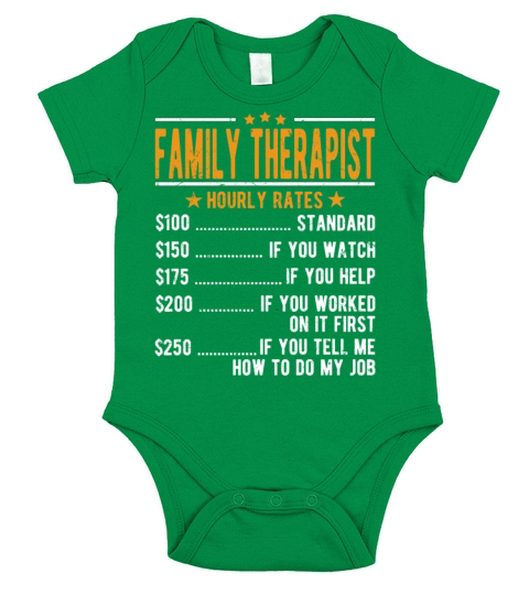 Family Therapist Hourly Rates Short Sleeve Baby One-Piece