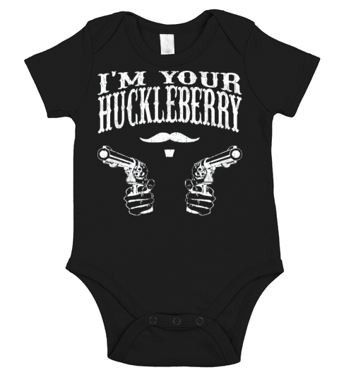 Im Your Huckleberry vintage distressed look Short Sleeve Baby One-Piece