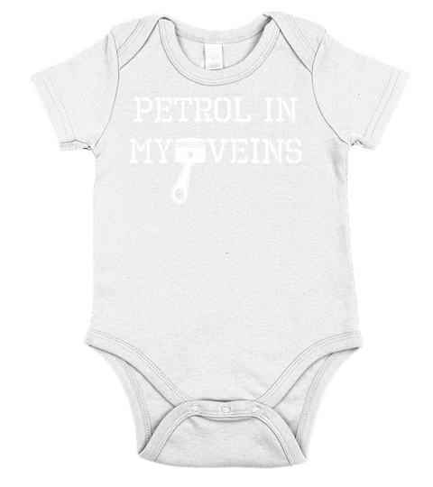 petrol in my veins Short Sleeve Baby One-Piece