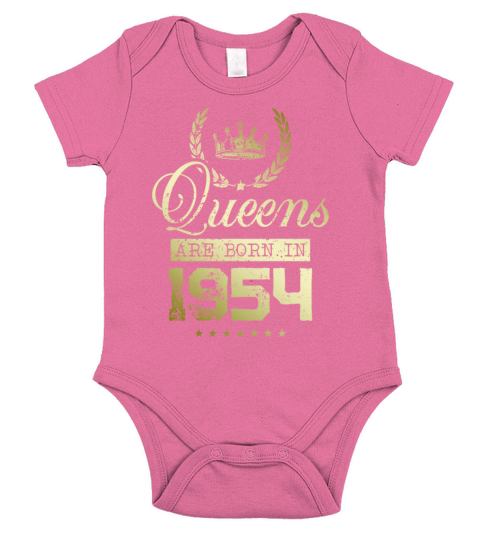 Queens born in 1954 Short Sleeve Baby One-Piece