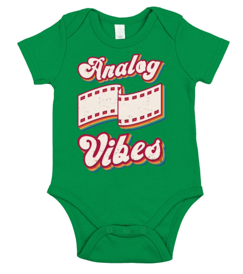 Retro Photographer Vintage Analog Vibes Short Sleeve Baby One-Piece