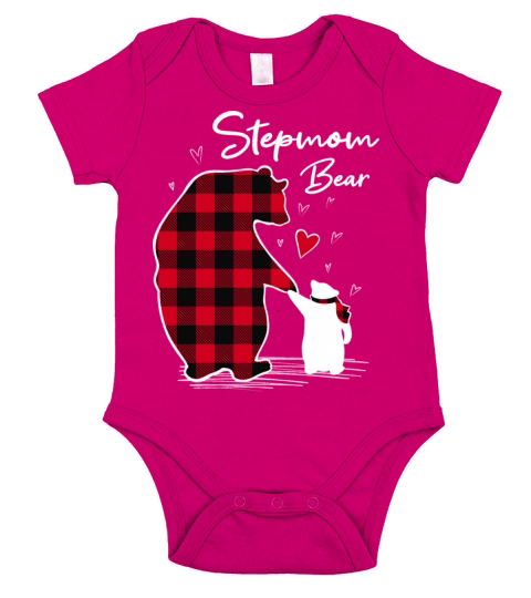 Stepmom Bear Short Sleeve Baby One-Piece