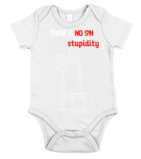 There is no sin except stupidity Short Sleeve Baby One-Piece