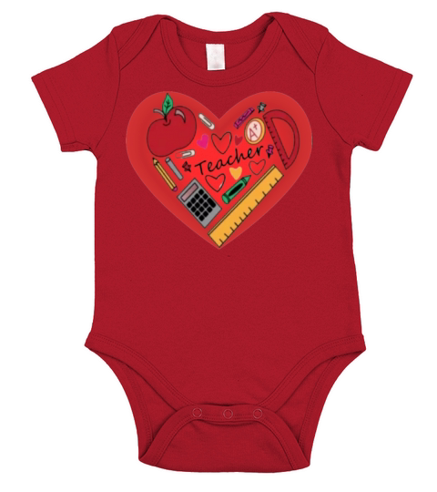 Valentine day for teachers 873 Short Sleeve Baby One-Piece